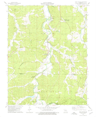 United States Geological Survey Cook Station, MO (1978, 24000-Scale) digital map