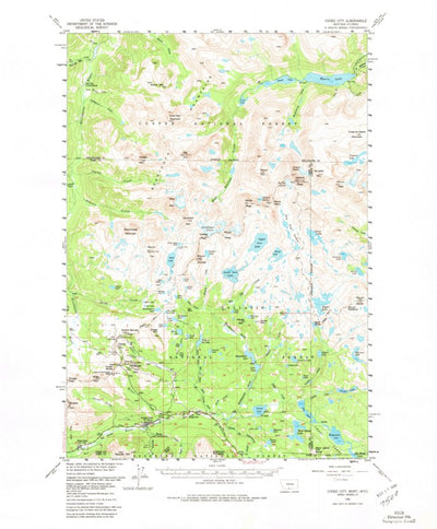 United States Geological Survey Cooke City, MT-WY (1956, 62500-Scale) digital map