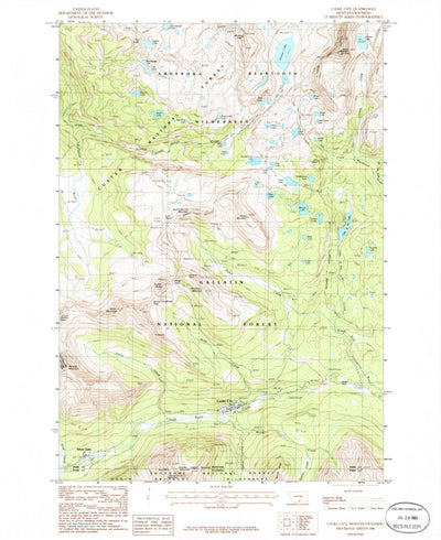 United States Geological Survey Cooke City, MT-WY (1986, 24000-Scale) digital map