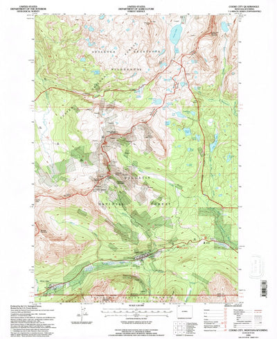 United States Geological Survey Cooke City, MT-WY (1991, 24000-Scale) digital map