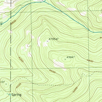 United States Geological Survey Cooke Mountain, WA (1988, 24000-Scale) digital map
