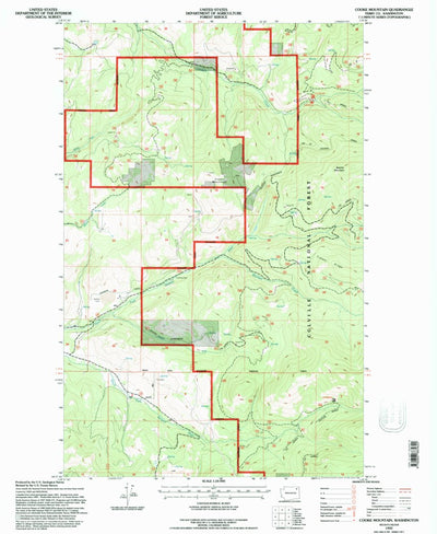 United States Geological Survey Cooke Mountain, WA (1992, 24000-Scale) digital map