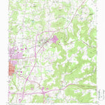 United States Geological Survey Cookeville East, TN (1953, 24000-Scale) digital map
