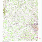 United States Geological Survey Cookeville West, TN (1953, 24000-Scale) digital map