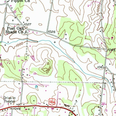 United States Geological Survey Cookeville West, TN (1953, 24000-Scale) digital map