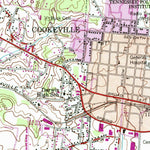 United States Geological Survey Cookeville West, TN (1953, 24000-Scale) digital map