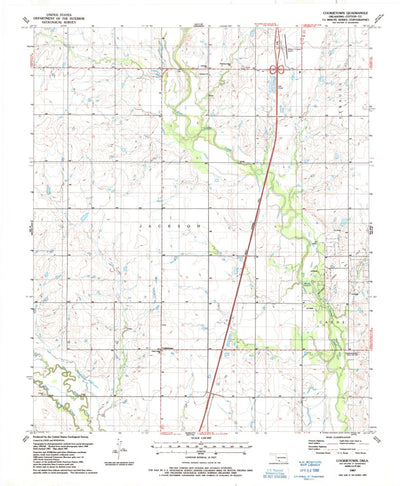United States Geological Survey Cookietown, OK (1987, 24000-Scale) digital map