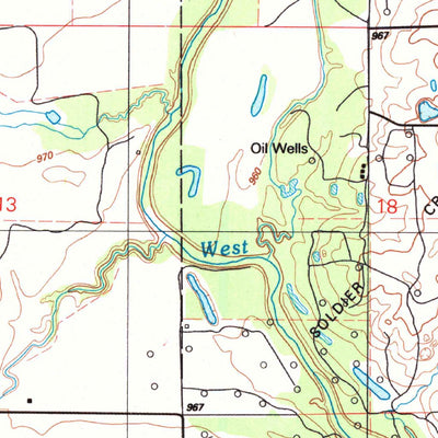 United States Geological Survey Cookietown, OK (1987, 24000-Scale) digital map