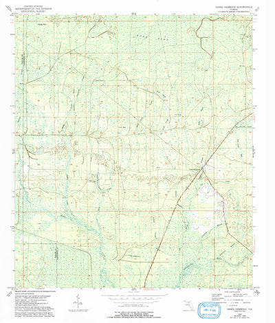 United States Geological Survey Cooks Hammock, FL (1954, 24000-Scale) digital map
