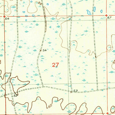 United States Geological Survey Cooks Hammock, FL (1954, 24000-Scale) digital map