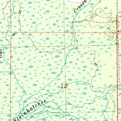 United States Geological Survey Cooks Hammock, FL (1954, 24000-Scale) digital map