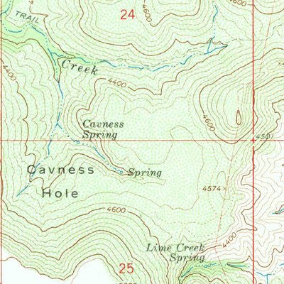 United States Geological Survey Cooks Mesa, AZ (1967, 24000-Scale) digital map