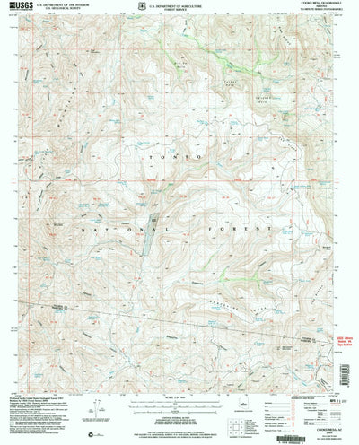 United States Geological Survey Cooks Mesa, AZ (2004, 24000-Scale) digital map