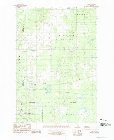 United States Geological Survey Cooks, MI (1983, 25000-Scale) digital map