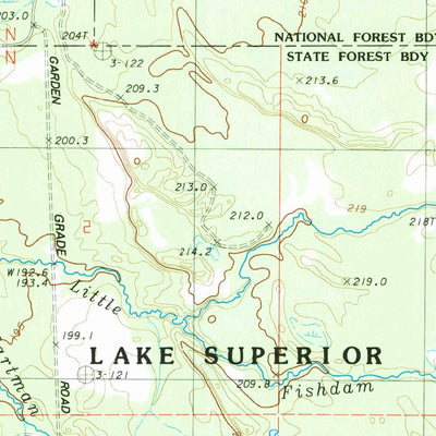 United States Geological Survey Cooks, MI (1983, 25000-Scale) digital map