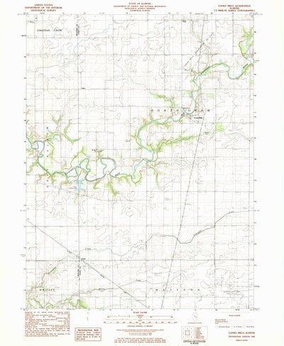 United States Geological Survey Cooks Mills, IL (1983, 24000-Scale) digital map