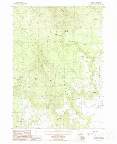 United States Geological Survey Cooks Mountain, OR (1988, 24000-Scale) digital map