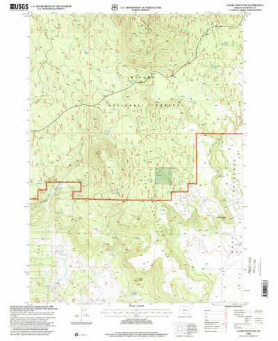 United States Geological Survey Cooks Mountain, OR (1998, 24000-Scale) digital map