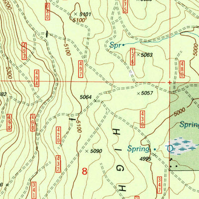 United States Geological Survey Cooks Mountain, OR (1998, 24000-Scale) digital map