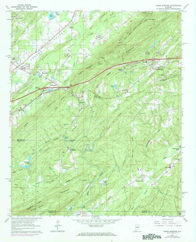 United States Geological Survey Cooks Springs, AL (1962, 24000-Scale) digital map