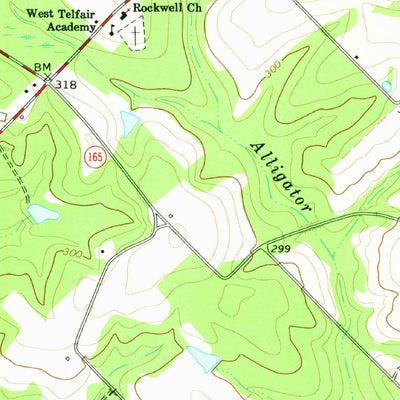 United States Geological Survey Cooks Still, GA (1972, 24000-Scale) digital map