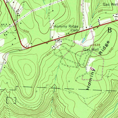 United States Geological Survey Cooksburg, PA (1967, 24000-Scale) digital map