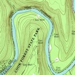 United States Geological Survey Cooksburg, PA (1967, 24000-Scale) digital map