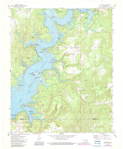 United States Geological Survey Cookson, OK (1972, 24000-Scale) digital map
