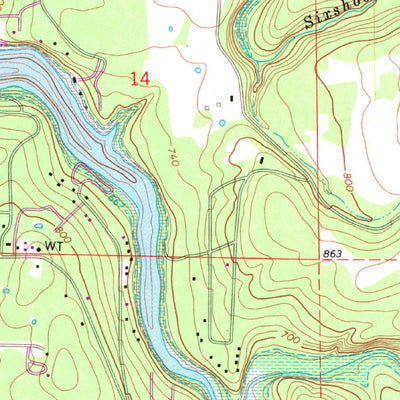 United States Geological Survey Cookson, OK (1972, 24000-Scale) digital map