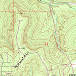 United States Geological Survey Cookson, OK (1972, 24000-Scale) digital map