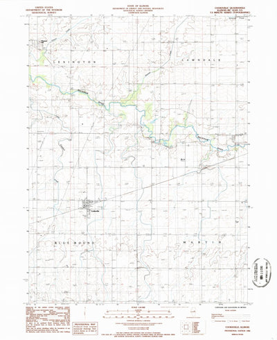 United States Geological Survey Cooksville, IL (1986, 24000-Scale) digital map