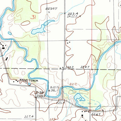 United States Geological Survey Cooksville, IL (1986, 24000-Scale) digital map