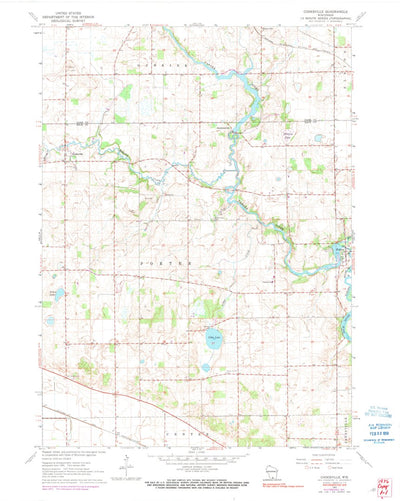 United States Geological Survey Cooksville, WI (1961, 24000-Scale) digital map