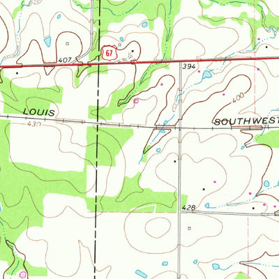 United States Geological Survey Cookville, TX (1965, 24000-Scale) digital map