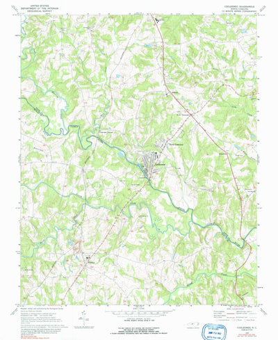 United States Geological Survey Cooleemee, NC (1969, 24000-Scale) digital map