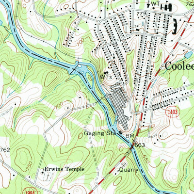 United States Geological Survey Cooleemee, NC (1969, 24000-Scale) digital map