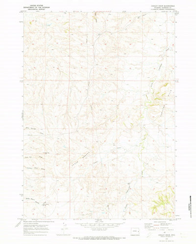 United States Geological Survey Cooley Draw, WY (1970, 24000-Scale) digital map