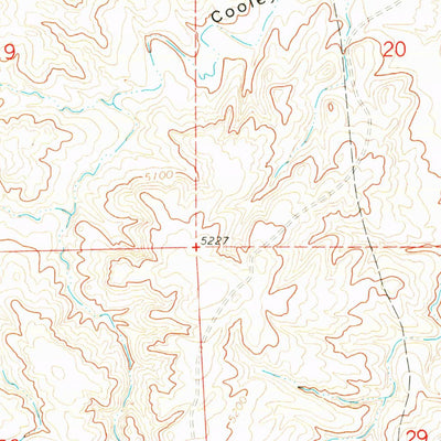 United States Geological Survey Cooley Draw, WY (1970, 24000-Scale) digital map