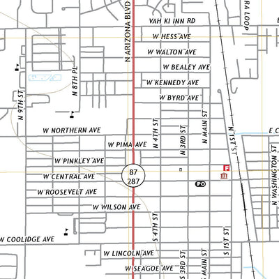 United States Geological Survey Coolidge, AZ (2021, 24000-Scale) digital map