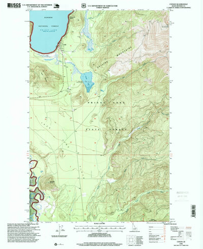 United States Geological Survey Coolin, ID (1996, 24000-Scale) digital map