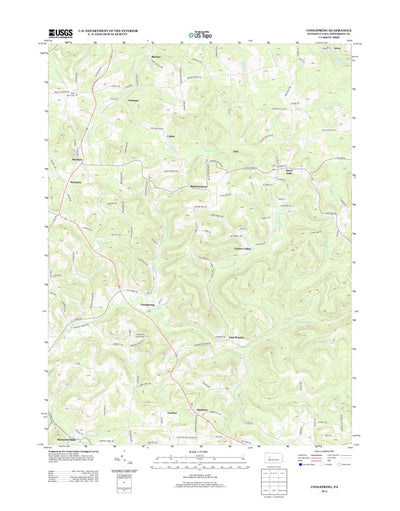 United States Geological Survey Coolspring, PA (2013, 24000-Scale) digital map