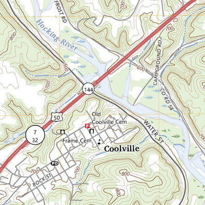 United States Geological Survey Coolville, OH (2023, 24000-Scale) digital map