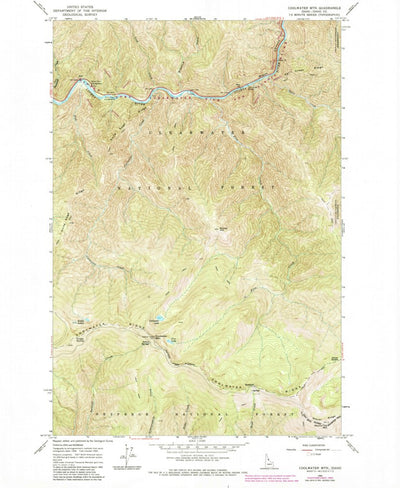 United States Geological Survey Coolwater Mountain, ID (1966, 24000-Scale) digital map