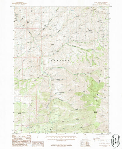 United States Geological Survey Coon Creek, NV (1986, 24000-Scale) digital map