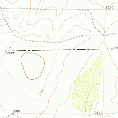 United States Geological Survey Coon Dive Draw, TX (1973, 24000-Scale) digital map
