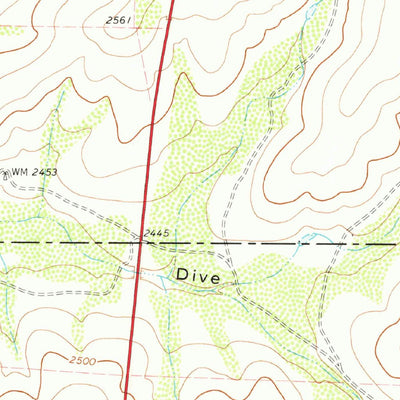 United States Geological Survey Coon Dive Draw, TX (1973, 24000-Scale) digital map