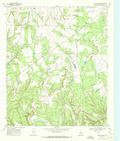 United States Geological Survey Coon Hollow, TX (1968, 24000-Scale) digital map