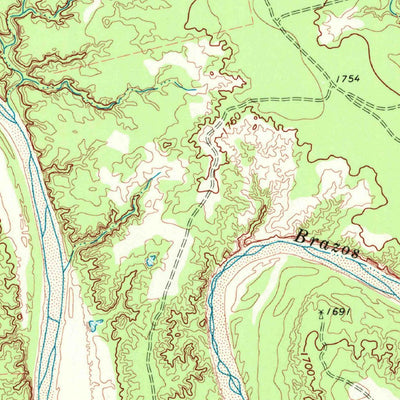 United States Geological Survey Coon Hollow, TX (1968, 24000-Scale) digital map