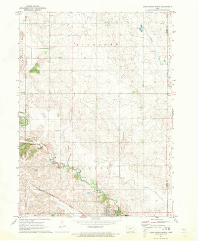 United States Geological Survey Coon Rapids North, IA (1971, 24000-Scale) digital map