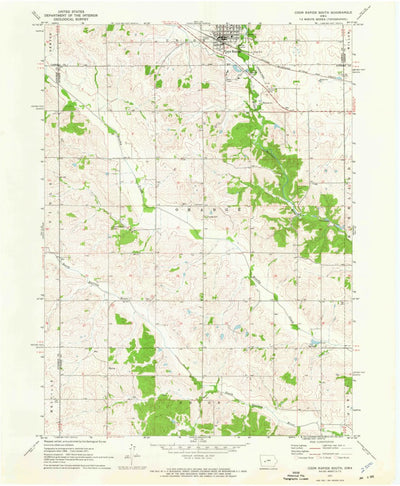United States Geological Survey Coon Rapids South, IA (1971, 24000-Scale) digital map